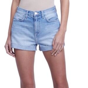 L'AGENCE JAZZ HIGH-RISE SHORTS WITH CUFF IN HERMOSA -size 26